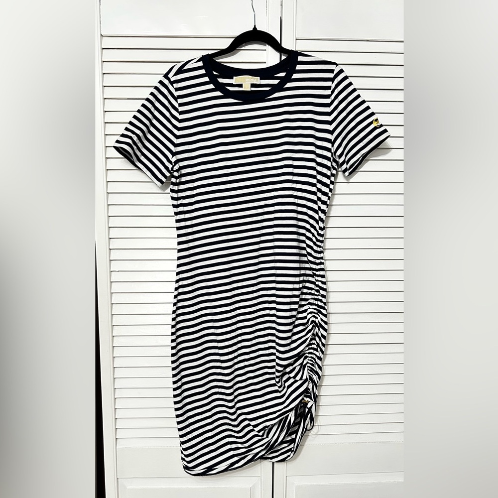 Michael Kors Striped Navy and White Dress